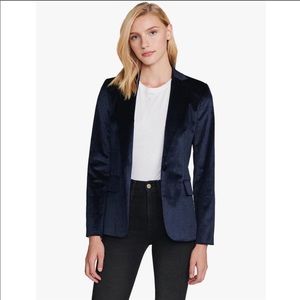NWT Frame Denim blue velvet blazer